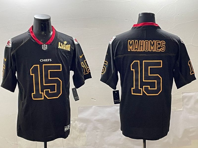 Men Kansas City Chiefs #15 Mahomes Black 2025 Nike Limited NFL Jersey style 2->kansas city chiefs->NFL Jersey